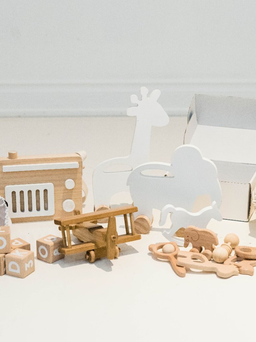 Lot of kids wood toys